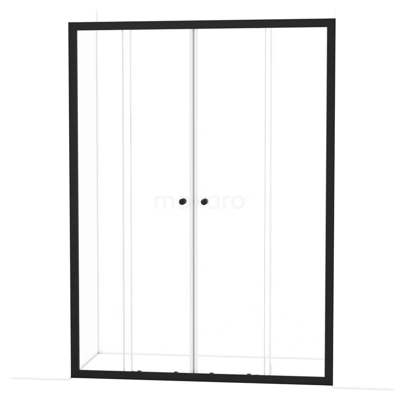 Ruby Allure Douchedeur | 150 cm Mat zwart Helder glas Schuifdeur S1620-1500M Ruby Allure Douchedeur | 150 cm Mat zwart Helder glas Schuifdeur S1620-1500M