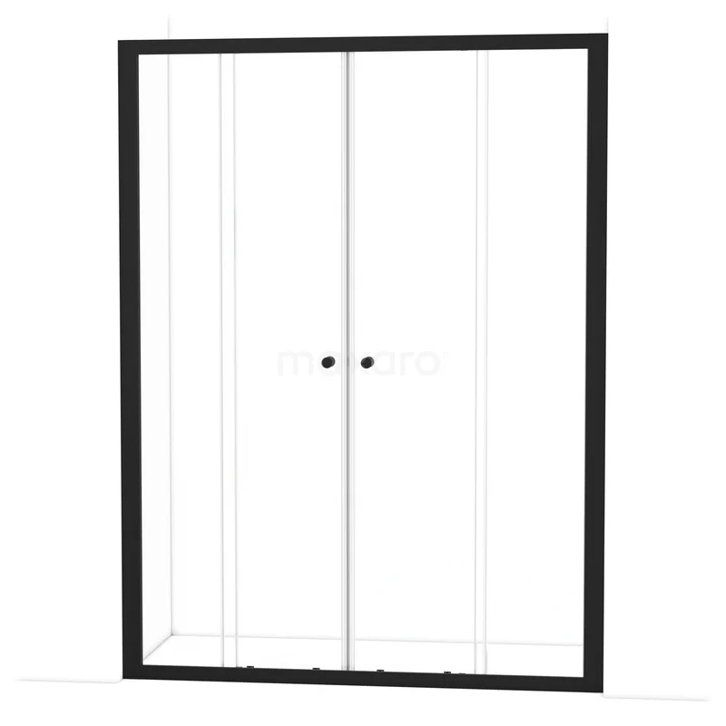 Ruby Allure Douchedeur | 150 cm Mat zwart Helder glas Schuifdeur S1650-1500M Ruby Allure Douchedeur | 150 cm Mat zwart Helder glas Schuifdeur S1650-1500M