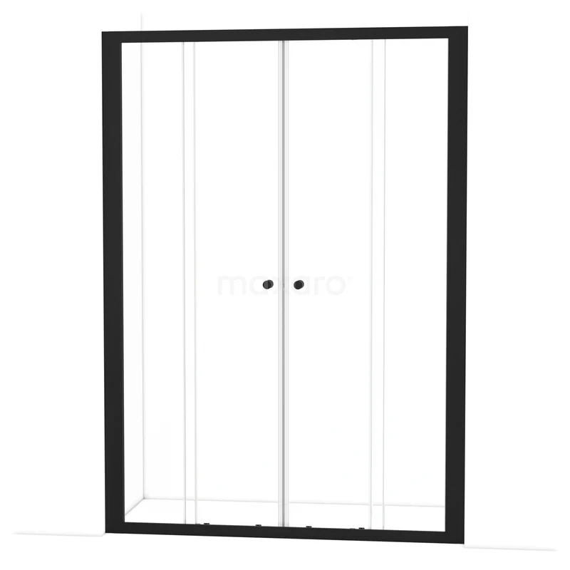 Ruby Allure Douchedeur | 145 cm Mat zwart Helder glas Schuifdeur S1680-1400M Ruby Allure Douchedeur | 145 cm Mat zwart Helder glas Schuifdeur S1680-1400M