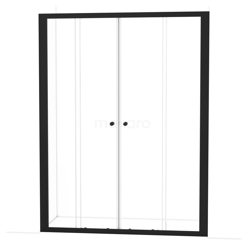 Ruby Allure Douchedeur | 155 cm Mat zwart Helder glas Schuifdeur S1680-1500M Ruby Allure Douchedeur | 155 cm Mat zwart Helder glas Schuifdeur S1680-1500M