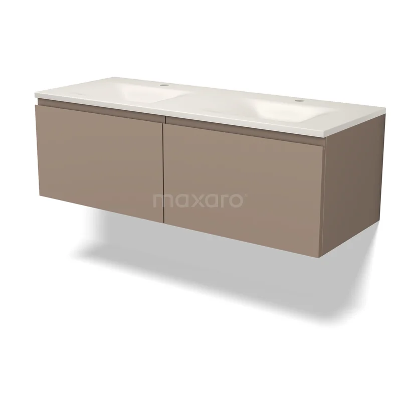 Modulo Waschtische | 120 cm Taupe Grifflos front Solid Surface 2 nebeneinanderliegende Schubladen BMW12-01255 Modulo Waschtische | 120 cm Taupe Grifflos front Solid Surface 2 nebeneinanderliegende Schubladen BMW12-01255