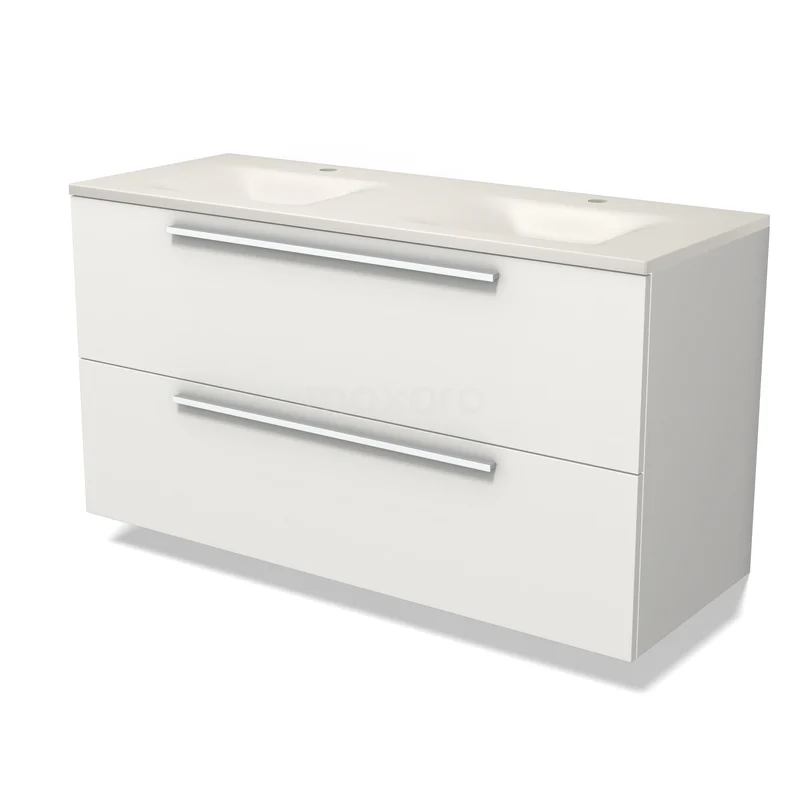 Modulo Waschtische | 120 cm Matt Weiß Flach front Solid Surface 2 übereinanderliegende Schubladen BMW17-05929 Modulo Waschtische | 120 cm Matt Weiß Flach front Solid Surface 2 übereinanderliegende Schubladen BMW17-05929