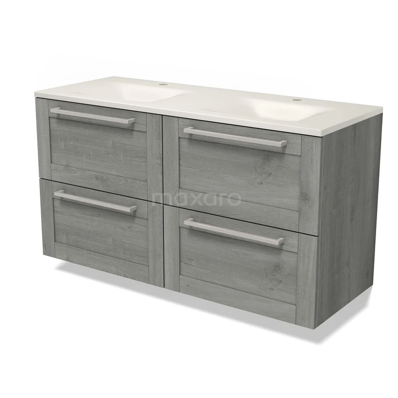 Modulo Waschtische | 120 cm Graue Eiche Rahmen front Solid Surface 4 Schubladen BMW18-01402 Modulo Waschtische | 120 cm Graue Eiche Rahmen front Solid Surface 4 Schubladen BMW18-01402