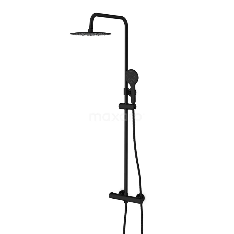 Balance Rain shower Construction | Black 25 cm Rain shower Thermostatic DSC-0304-20001