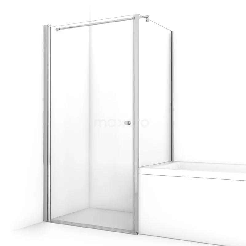 Zircon Comfort Shower enclosure | 90x75 cm Chrome Clear glass Pivot door Rectangle BC-0709013