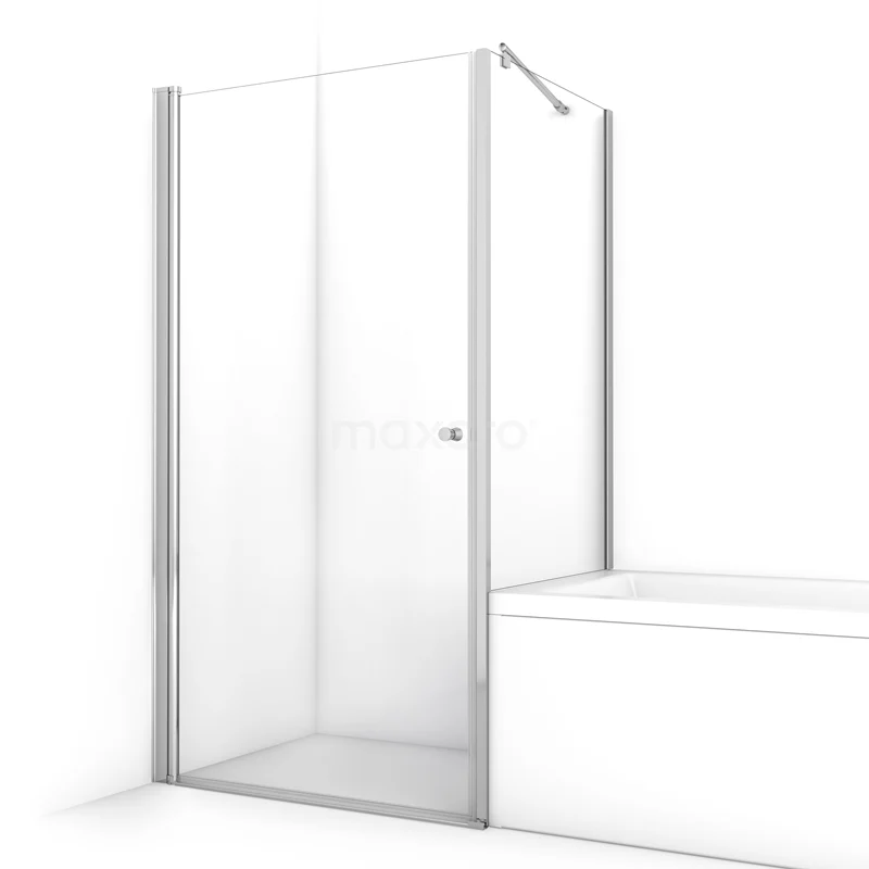 Zircon Comfort Shower enclosure | 100x75 cm Chrome Clear glass Pivot door Rectangle BC-0710011