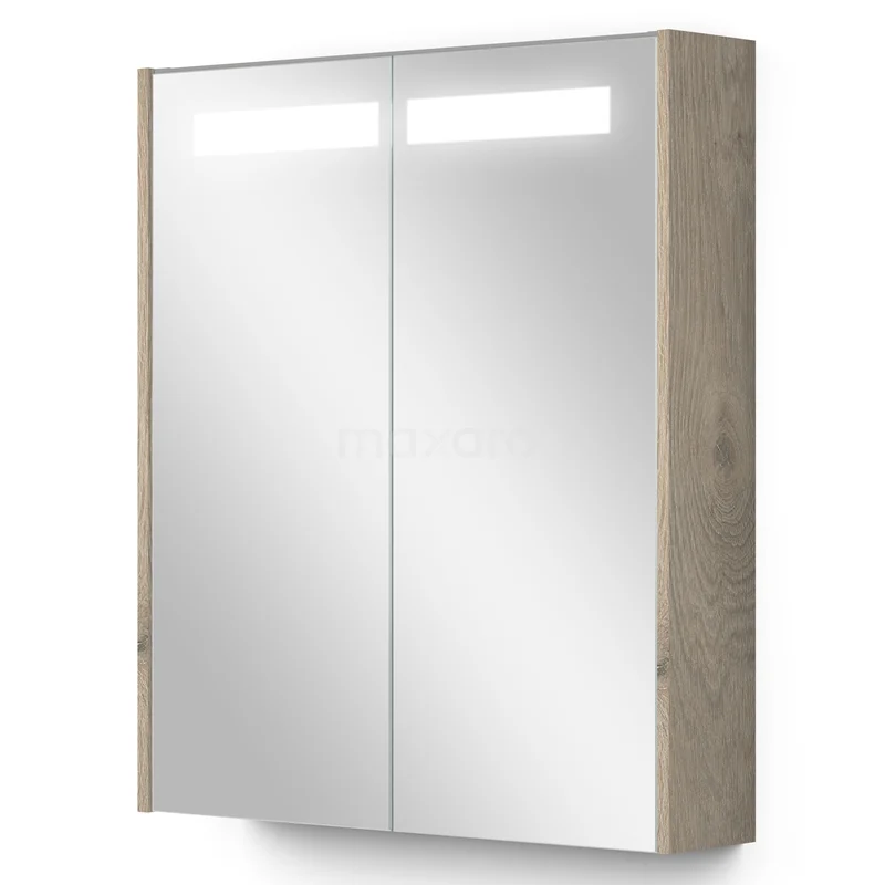 Mirror cabinet with lighting Modulo 60x70cm Light grey oak K99-0600-59008-33