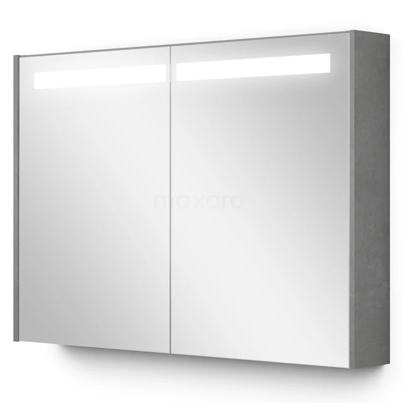 Mirror cabinet with lighting Modulo 100x70cm Light grey concrete K99-1000-59008-50