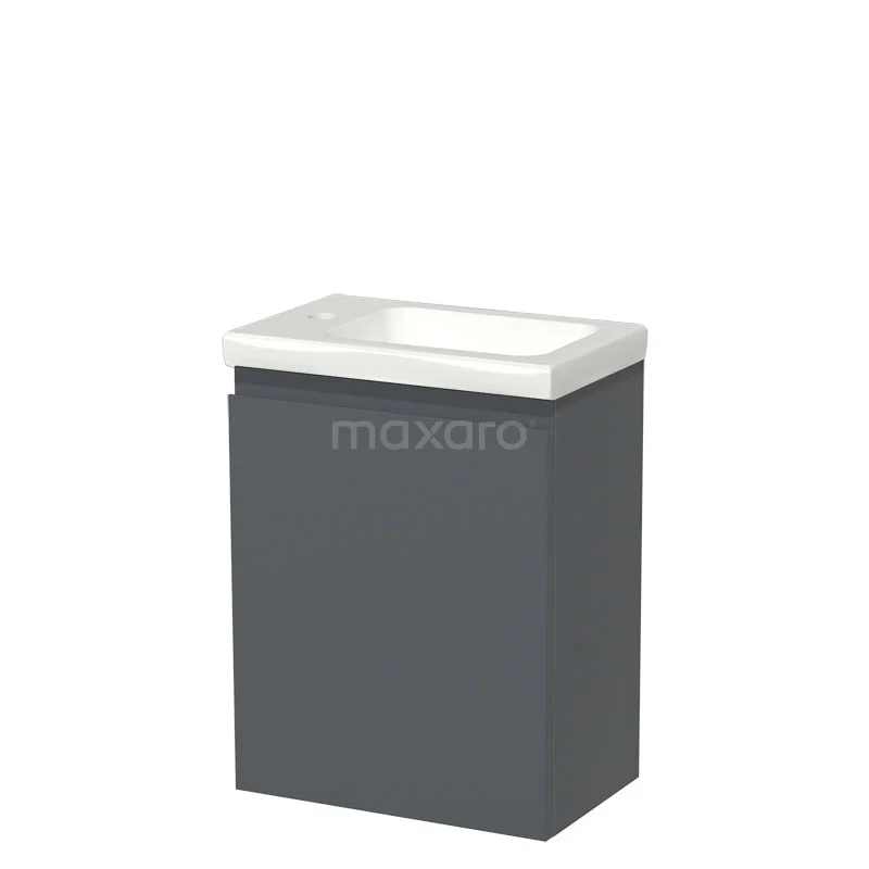 Modulo Pico Toilet unit with basin | 40 cm Dark grey Handleless front Ceramic TMW10-00205