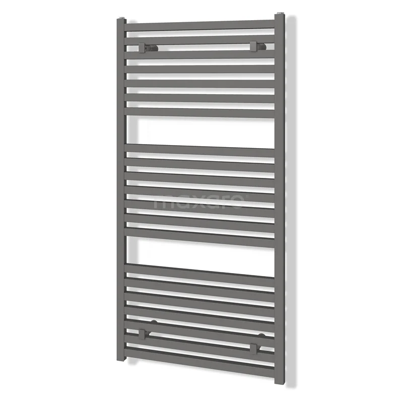 Zeus Handdoekradiator | 60x120 cm Lichtgrijs 1160 W att Aluminium Centrale verwarming DR57_0612RLN