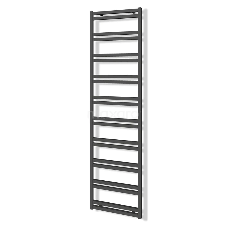 Sirius Handdoekradiator | 50x187 cm Donkergrijs 1054 W att Aluminium Centrale verwarming DR66_0518RDN