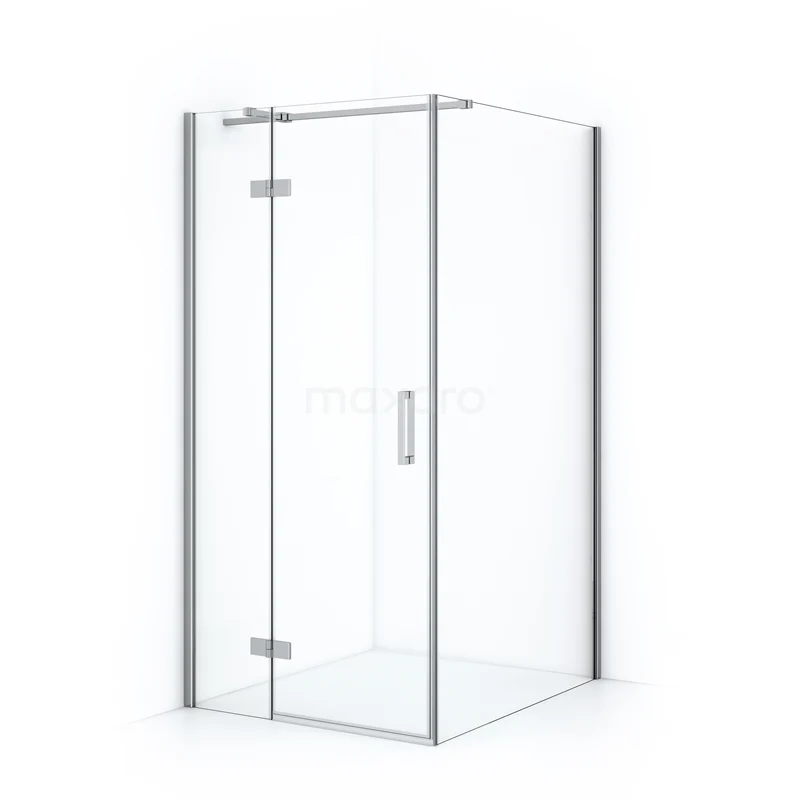Diamond Shower enclosure | 120x90 cm Chrome Clear glass Pivot door Rectangle CDB213612310C