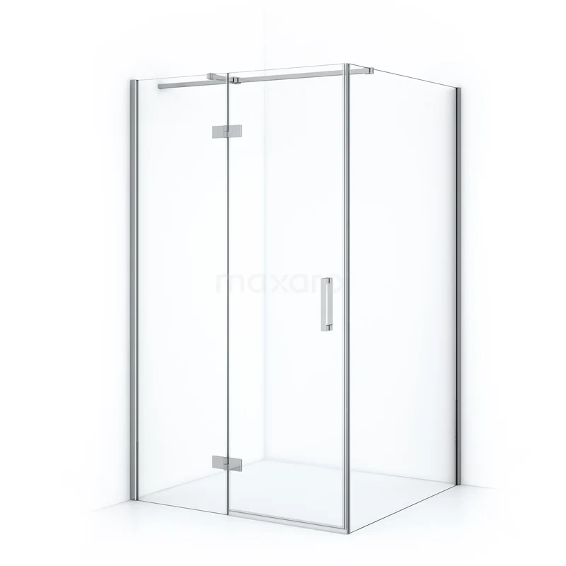 Diamond Shower enclosure | 110x70 cm Chrome Clear glass Pivot door Rectangle CDB216507310C