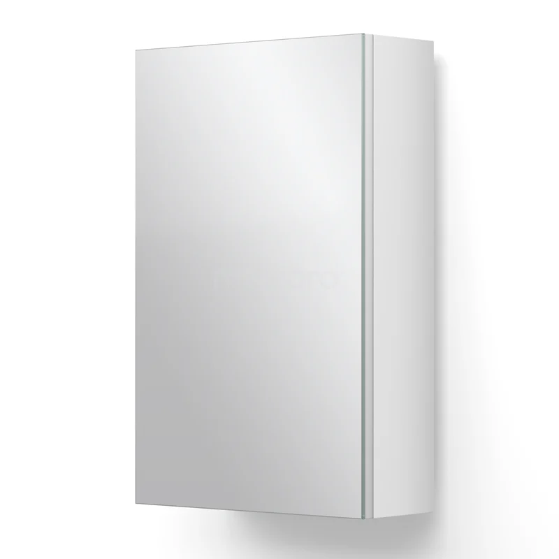 Mirror cabinet Lato 40x62cm High-gloss white 1 Door K01-0400-40401