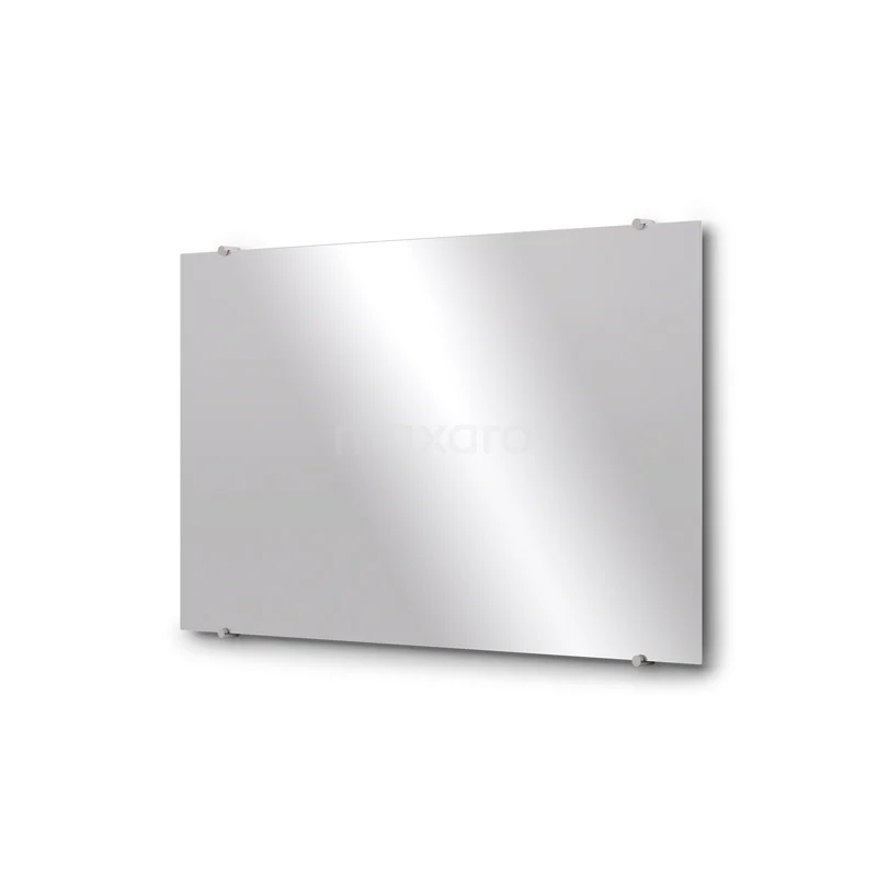 Bathroom mirror Solo 100x60cm Mirror holders Round Stainless steel M01-100620BR