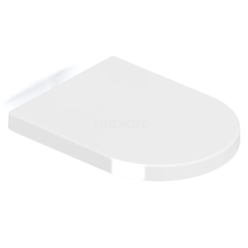 WC-Sitz Thick Shiny white inkl. Softclose und Schnellverschluss 500.0220 Weiße, ovale WC-Sitz mit Softclose-Funktion, aus langlebigem Kunststoff, perfekt für einen modernen Badezimmerstil.