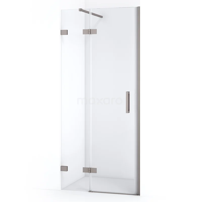 Diamond Shower door | 80 cm Stainless steel Clear glass Pivot door DDB21352120BR