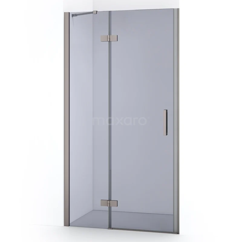 Diamond Shower door | 100 cm Stainless steel Smoke glass Pivot door DDB21461211BR