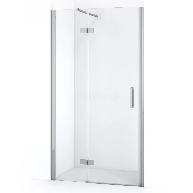 Diamond Shower door | 100 cm Chrome Clear glass Pivot door DDB21462110C