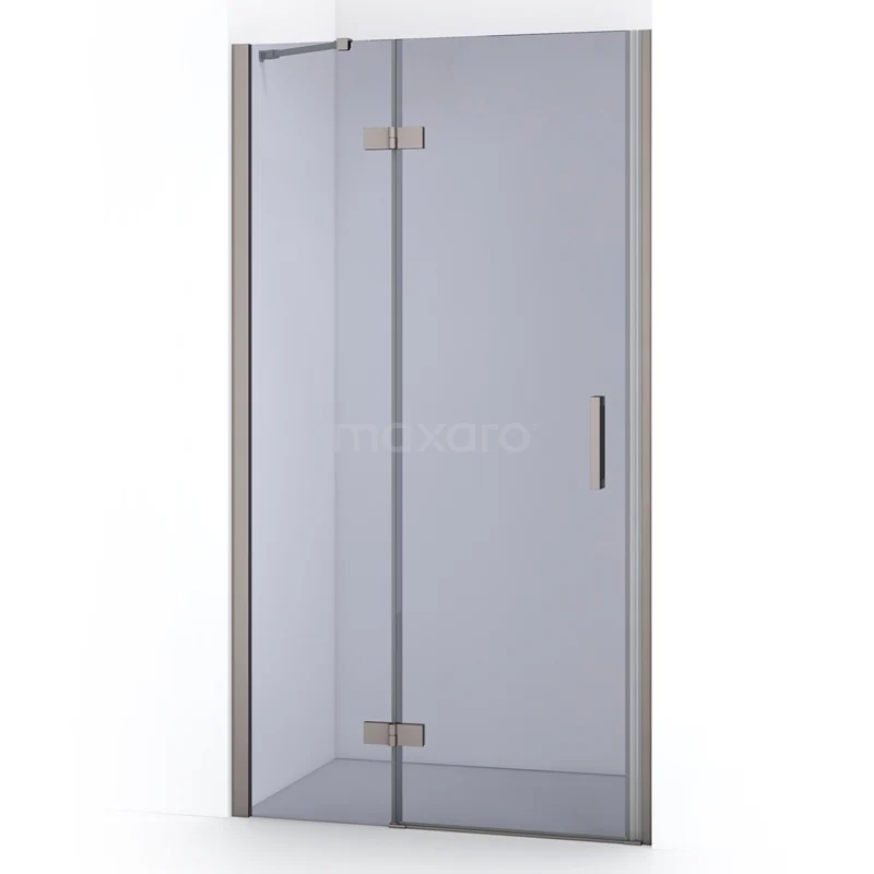 Diamond Shower door | 90 cm Stainless steel Smoke glass Pivot door DDB21362211BR