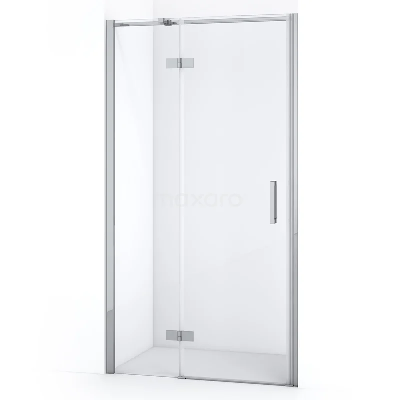 Diamond Shower door | 90 cm Chrome Clear glass Pivot door DDB21362310C