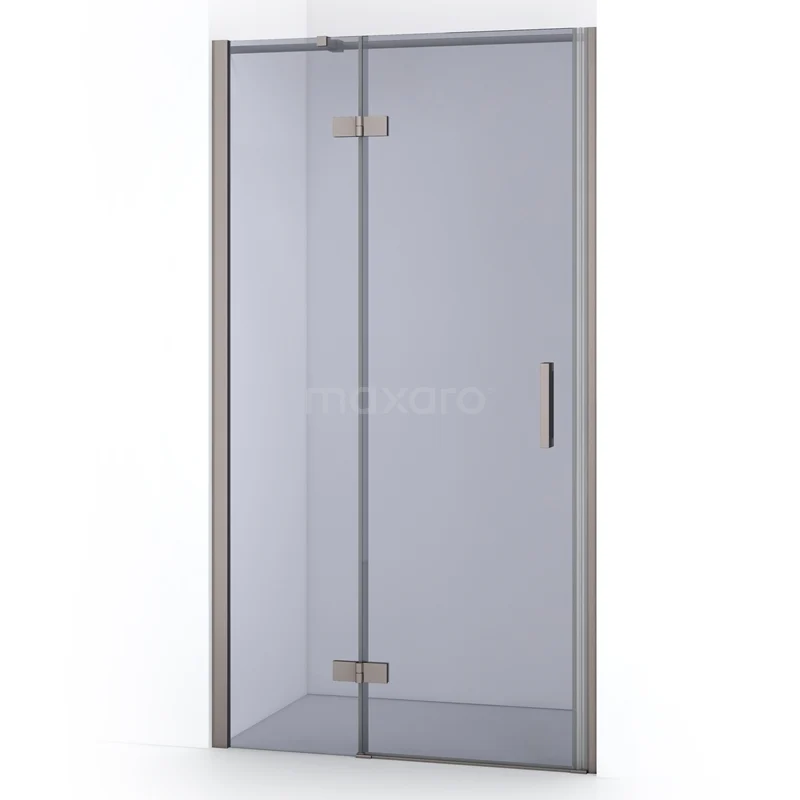 Diamond Shower door | 90 cm Stainless steel Smoke glass Pivot door DDB21362311BR