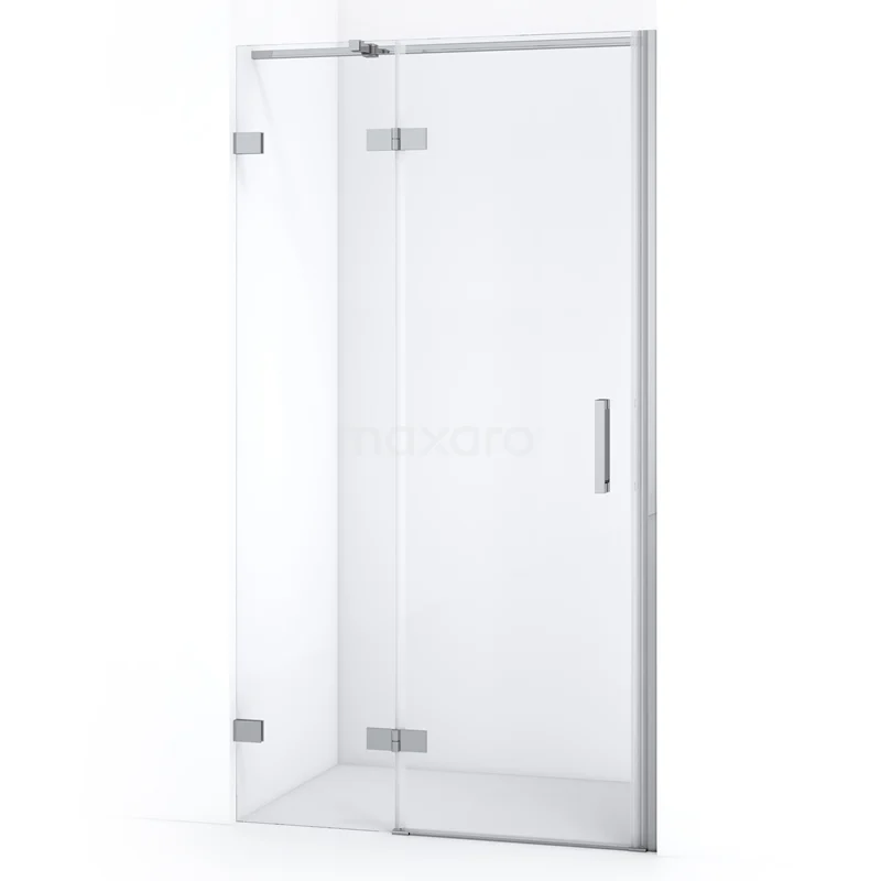 Diamond Shower door | 100 cm Chrome Clear glass Pivot door DDB21462320C