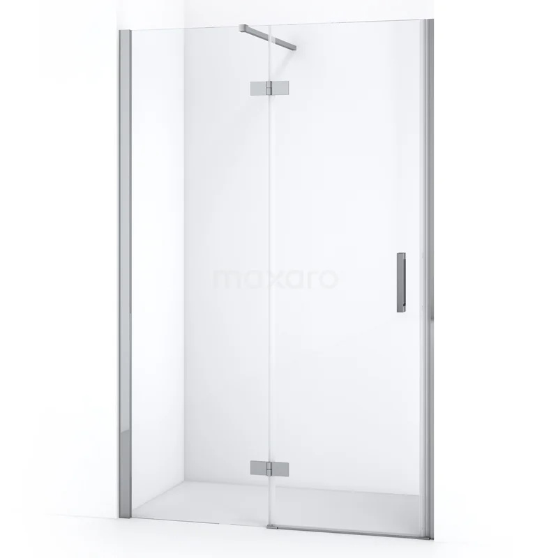 Diamond Shower door | 120 cm Chrome Clear glass Pivot door DDB21661110C