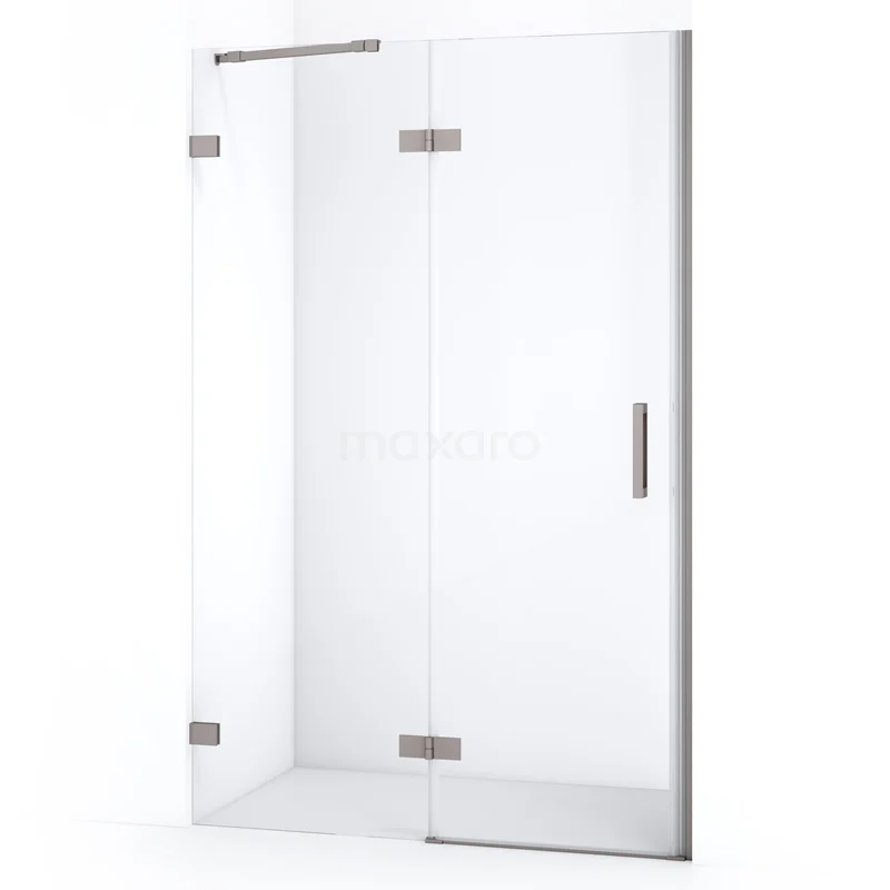Diamond Shower door | 110 cm Stainless steel Clear glass Pivot door DDB21651220BR