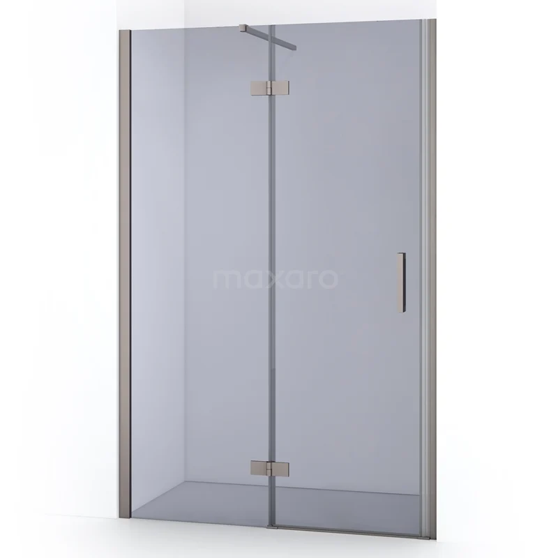 Diamant-Duschtüren DDB21652111BR Glasene Duschtür mit chromenen Scharnieren und Haltegriff, modernes Design, ideal für ein stilvolles Badezimmer.