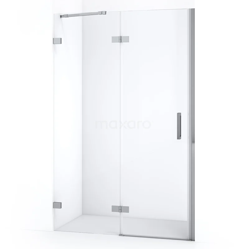 Diamond Shower door | 110 cm Chrome Clear glass Pivot door DDB21652220C