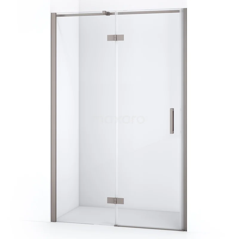 Diamant-Duschtüren DDB21652310BR Glasene Duschtür mit Aluminiumrahmen, Drehmechanismus und modernem Design, perfekt für ein stilvolles Badezimmer.