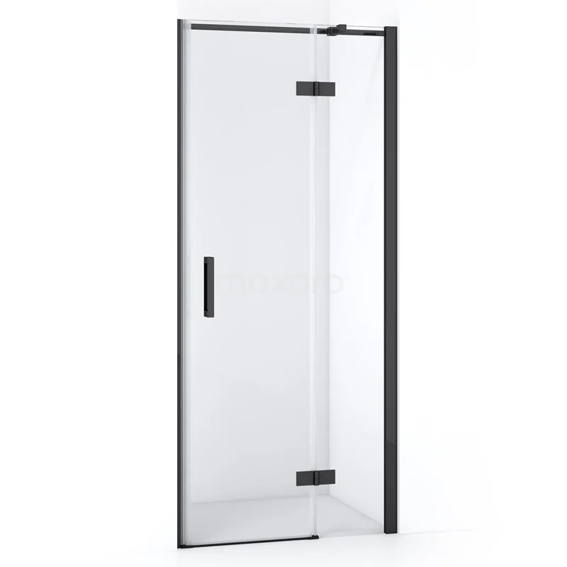 Diamond Shower door | 80 cm Black chrome Clear glass Pivot door DDB22351310BCN