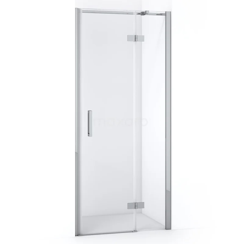 Diamond Shower door | 80 cm Chrome Clear glass Pivot door DDB22352310C