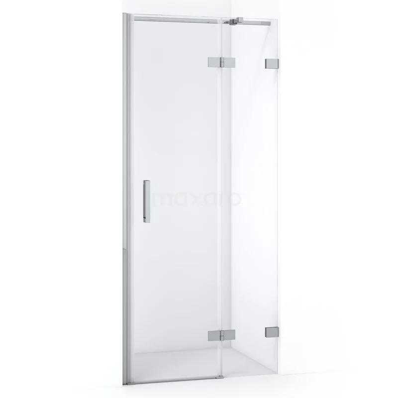 Duschtür Diamond 80cm aus klarem Sicherheitsglas Chrom DDB22352320C Moderne Duschtür mit Scharnieren, Klarglas und metallischem Haltegriff, ideal für ein stilvolles und funktionales Badezimmer.