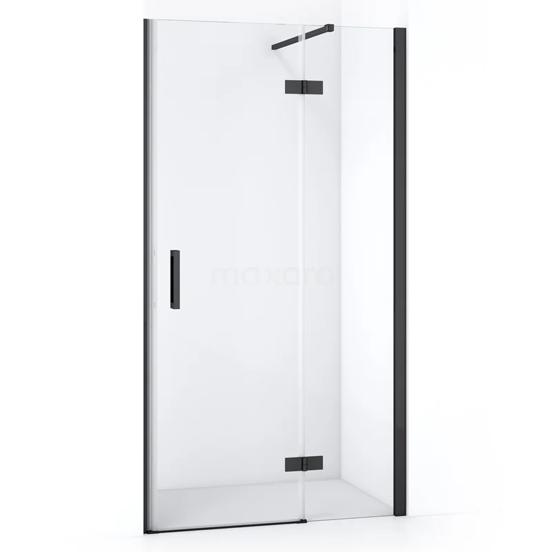 Diamond Shower door | 90 cm Black chrome Clear glass Pivot door DDB22361110BCN