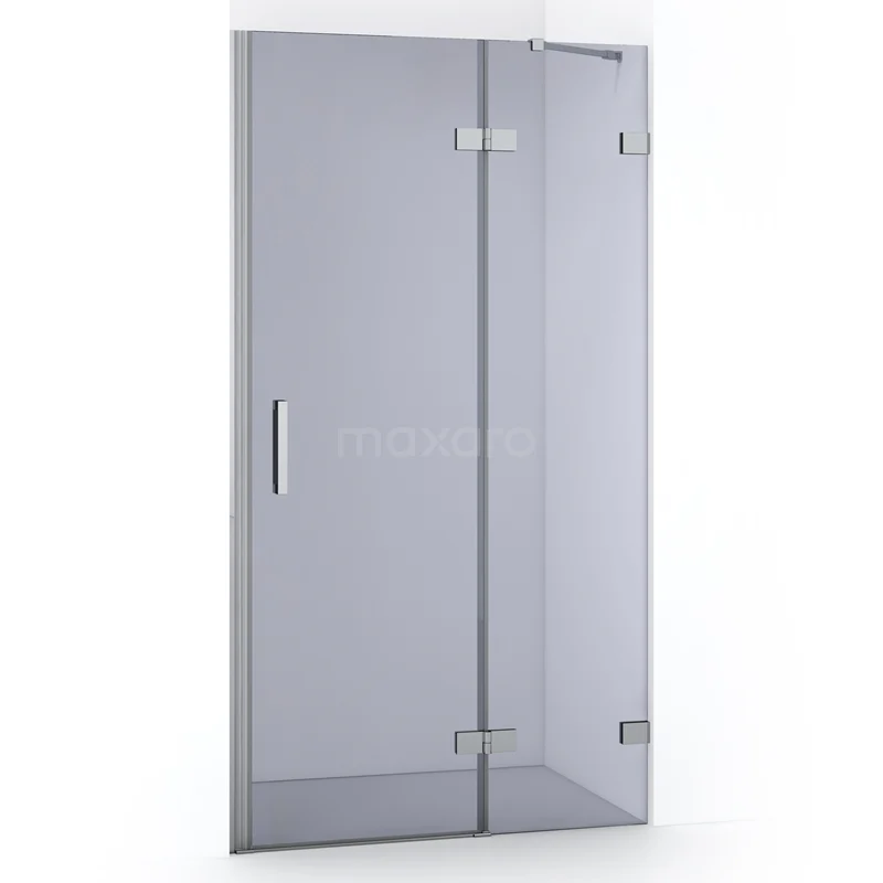 Duschtür Diamond 100cm Rauchglas Sicherheitsglas Chrom DDB22461221C Glasene Duschtür mit chromenen Scharnieren, schlankes Design für moderne Bäder.