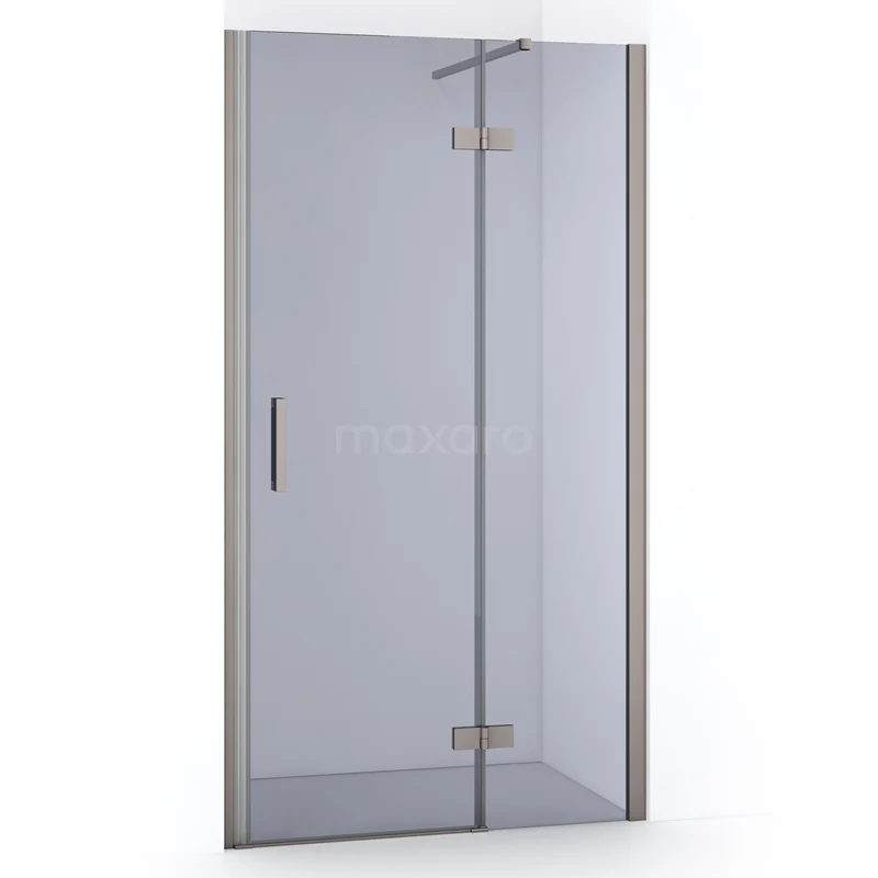 Diamond Shower door | 90 cm Stainless steel Smoke glass Pivot door DDB22362111BR