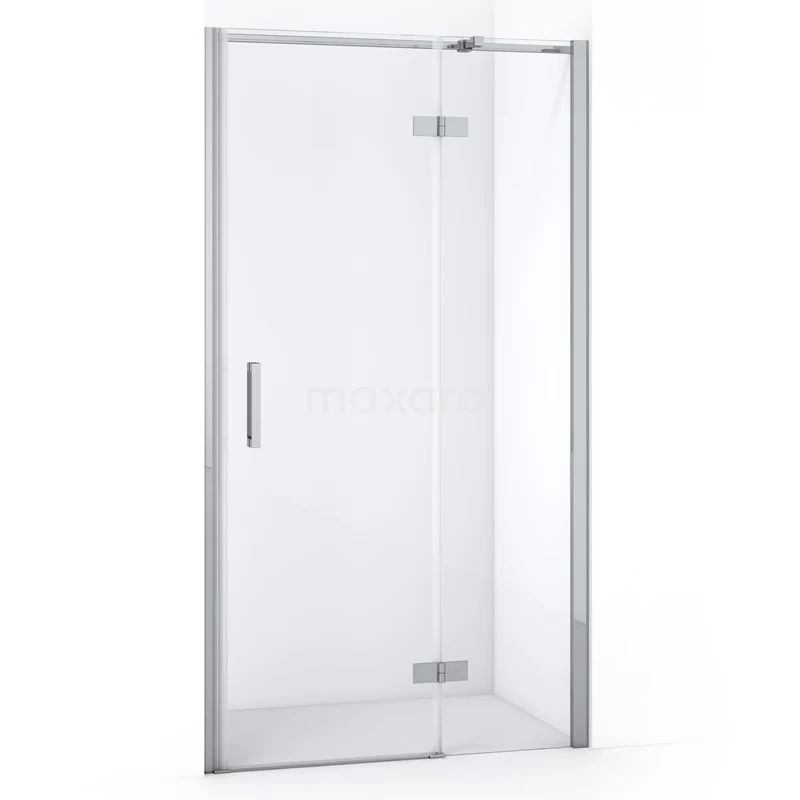 Diamond Shower door | 100 cm Chrome Clear glass Pivot door DDB22462310C