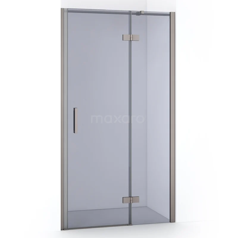 Diamond Shower door | 100 cm Stainless steel Smoke glass Pivot door DDB22462311BR