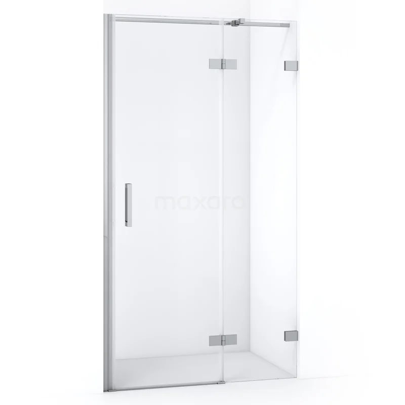 Diamond Shower door | 90 cm Chrome Clear glass Pivot door DDB22362320C