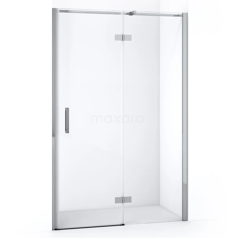 Diamond Shower door | 120 cm Chrome Clear glass Pivot door DDB22662310C