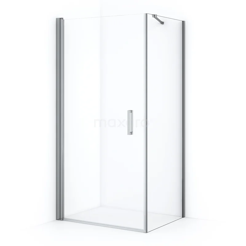 Diamond Shower enclosure | 100x70 cm Chrome Clear glass Pivot door Rectangle CDA11007210CN