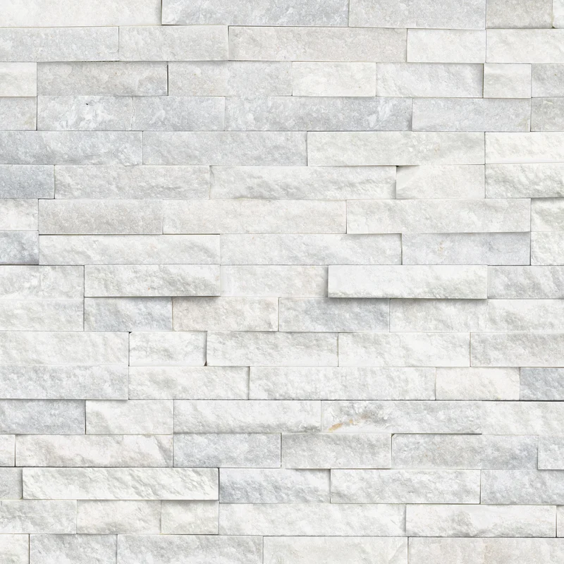 Steenstrips Brick White Star 15x60cm Natuursteen Wit 303-500201
