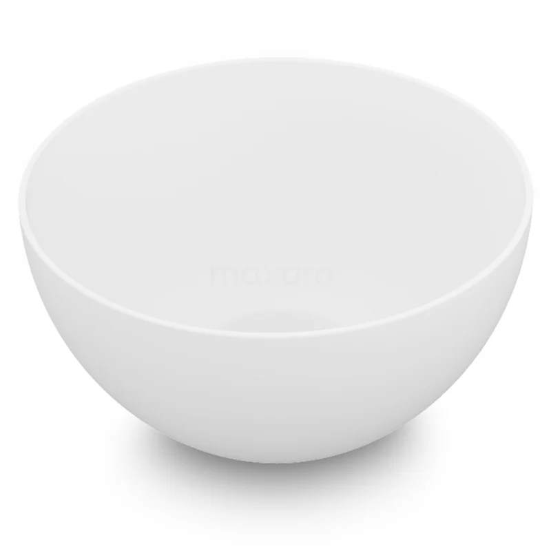 Aufsatzwaschbecken Mintra Solid Surface Dünn Matt Weiß 23x12 Rund M120-1091 Weiße runde Waschbecken aus Keramik, elegantes Design, geeignet für moderne Bäder.