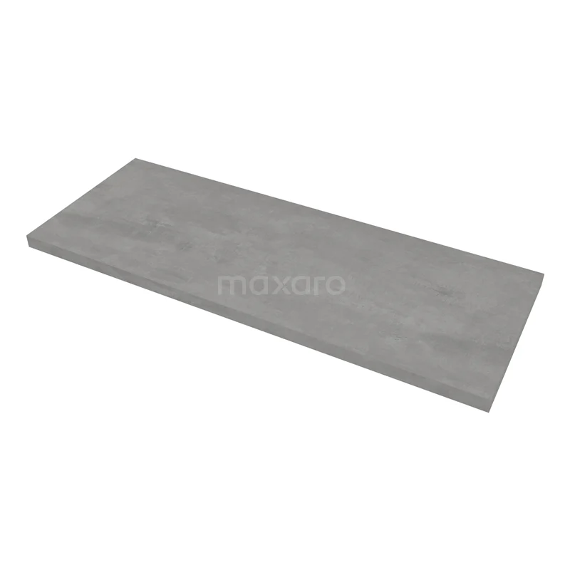 Modulo Slim Waschtischplatte, 120 cm, hellgrauer Beton T09-1200-35000 Graue rechteckige Waschtischplatte im Betonlook, modernes Design, ideal als Badmöbel für eine stilvolle Ausstrahlung.