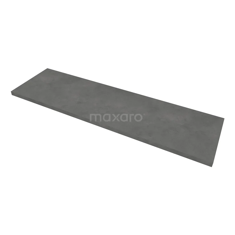 Dark, rectangular basin worktop in anthracite natural stone; ideal for a modern bathroom style.