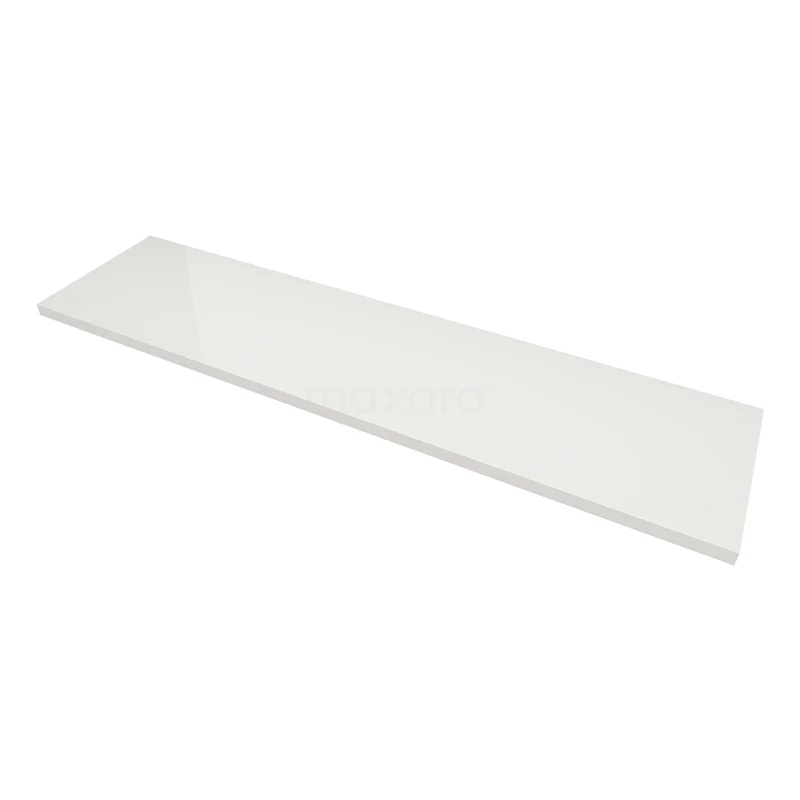White rectangular basin shelf, modern design, ideal as a bathroom accessory for extra storage space.