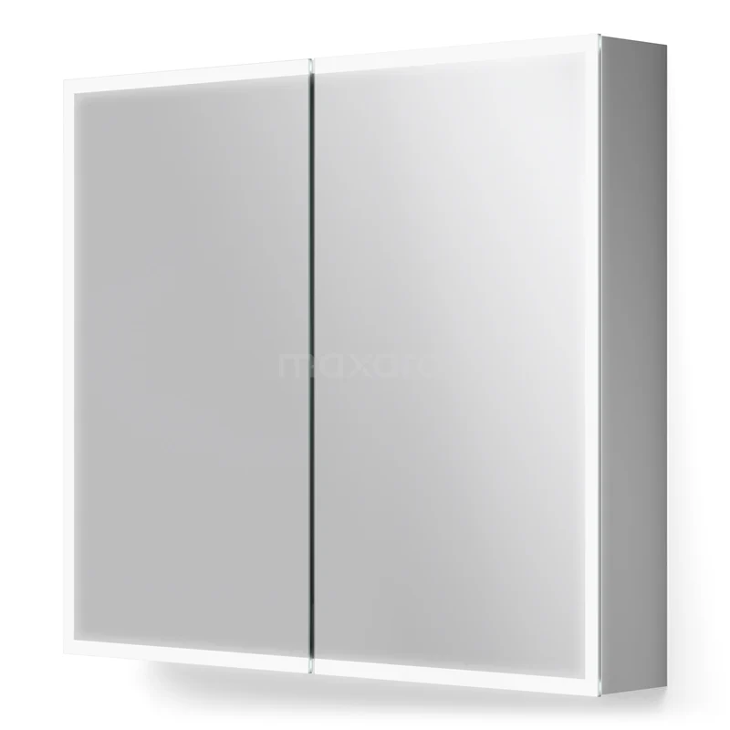 Mirror cabinet with lighting Lento 80x70cm Socket K45-0800-55505