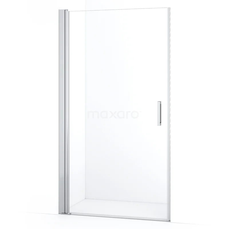 Duschtür Diamond DDA110110CN Glasene Duschtür mit silberfarbenem Rahmen und minimalistischem Design, ideal für ein modernes Badezimmer.